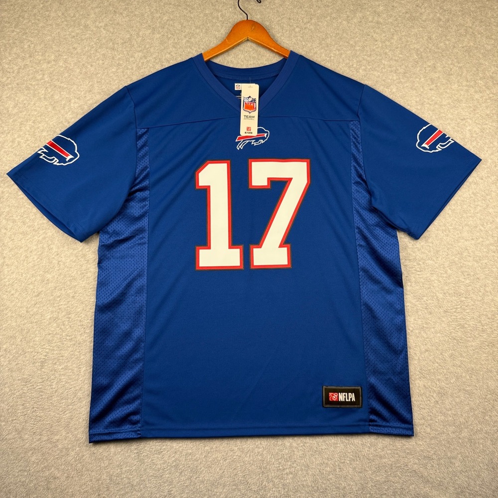 Buffalo Bills NFL Team Apparel Josh Allen #17 Jersey Mens XL Blue Polyester New